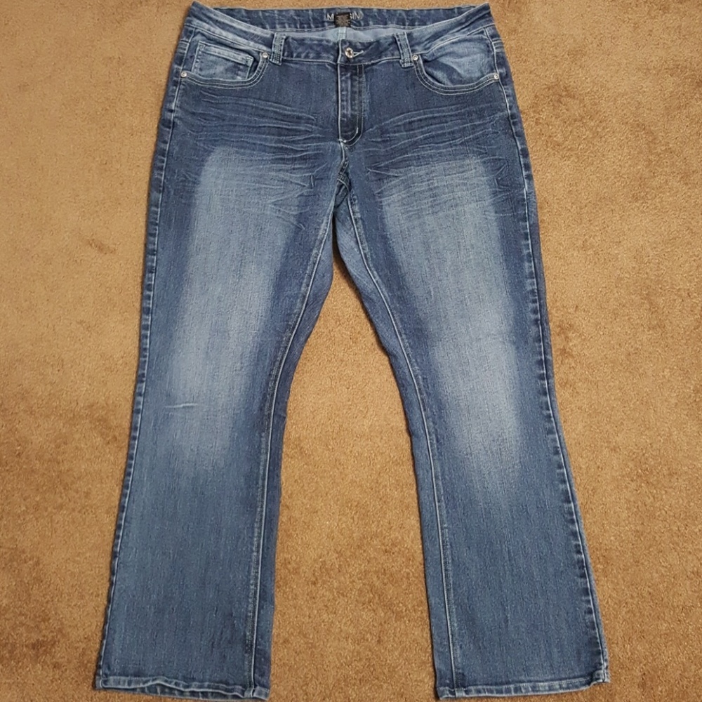 Massini blue jeans with cute heart butt pockets.
